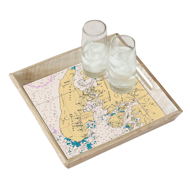 Adelaide Island, Antarctica - Wood Serving Tray