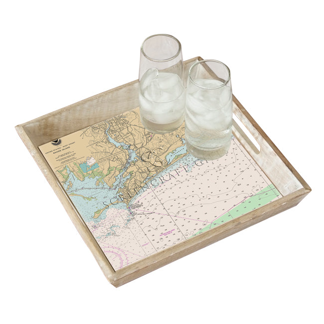 Westerly, RI  - Wood Serving Tray