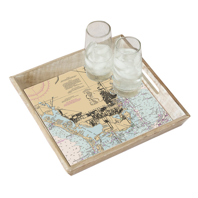St. Petersburg, FL- Wood Serving Tray