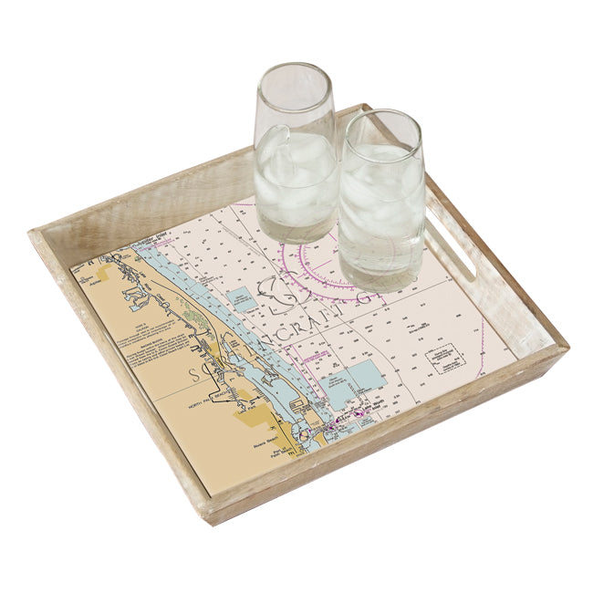 North Palm Beach, FL - Wood Serving Tray
