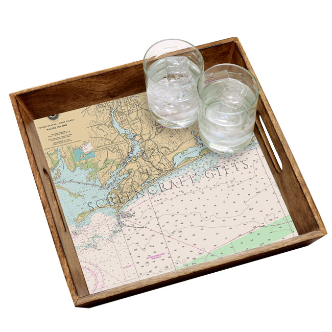 Westerly, RI  - Wood Serving Tray