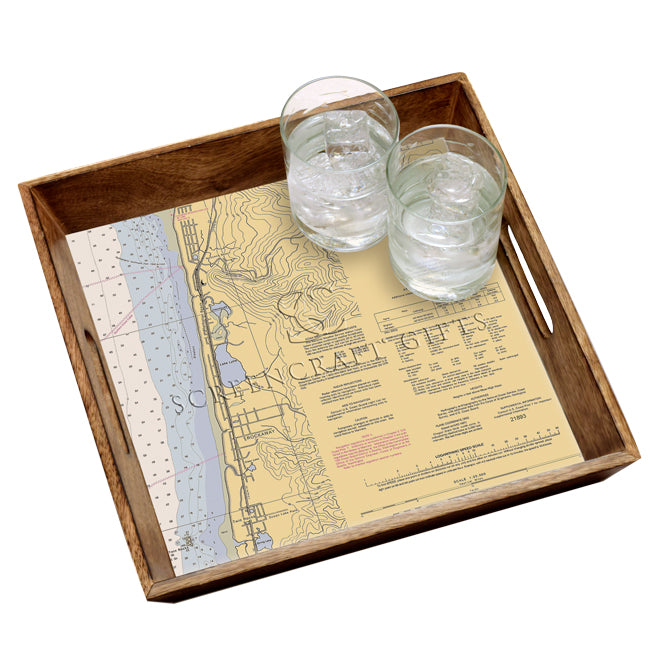 Rockaway, OR- Wood Serving Tray