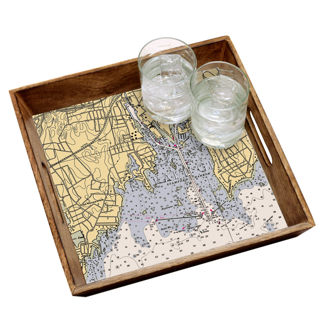 Stamford, CT - Wood Serving Tray