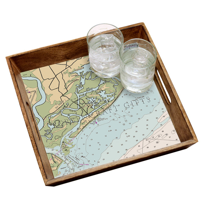 Folly Beach, SC - Wood Serving Tray