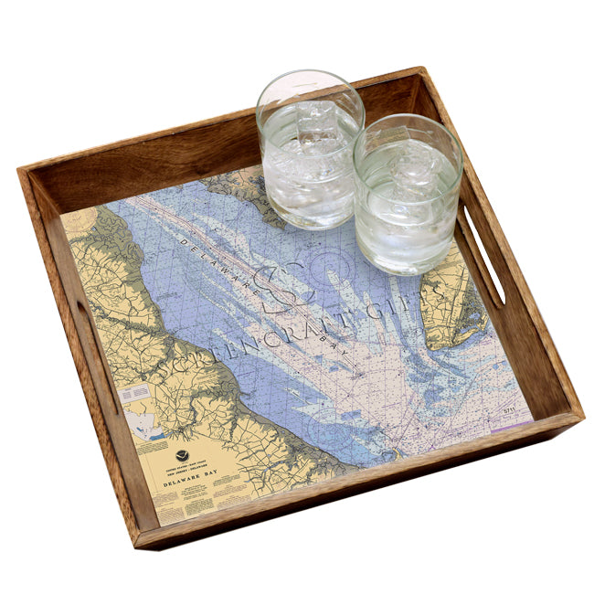 Delaware Bay- Wood Serving Tray