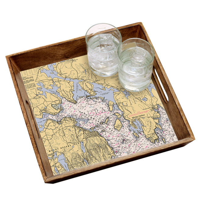 Frenchman Bay, ME- Wood Serving Tray