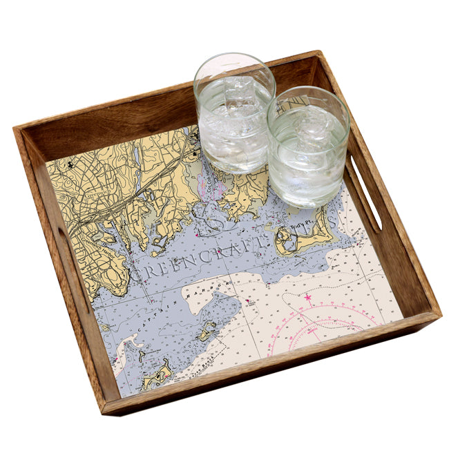 Greenwich, CT- Wood Serving Tray