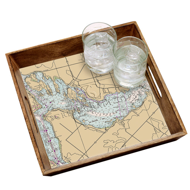 Port Findlay, Ontario - Wood Serving Tray