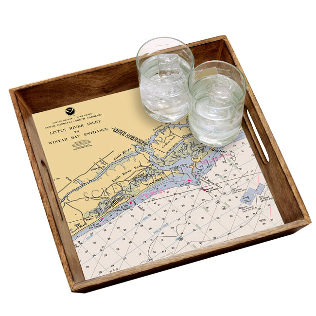 Little River Inlet, SC- Wood Serving Tray