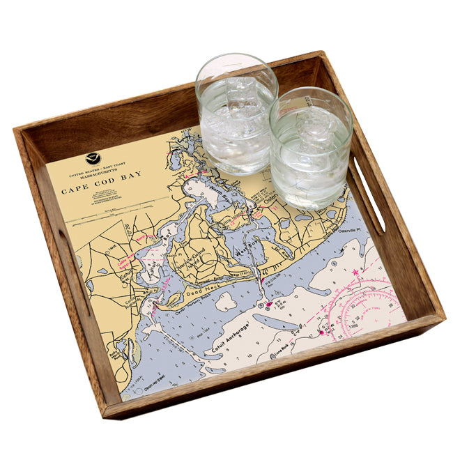 Osterville, MA - Wood Serving Tray
