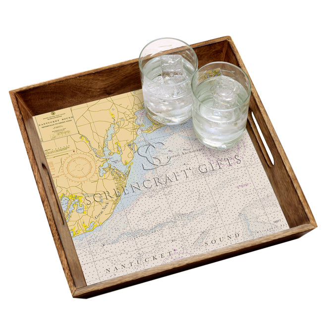 Osterville, MA - Wood Serving Tray
