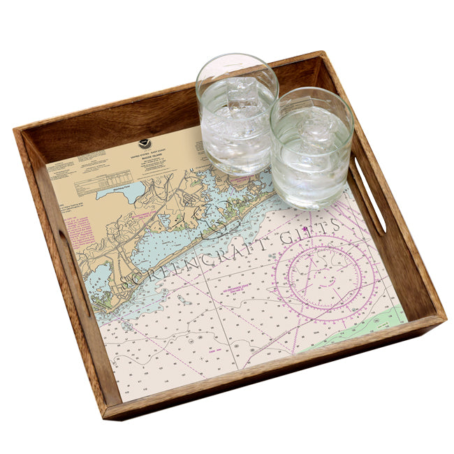 Charlestown, RI - Wood Serving Tray