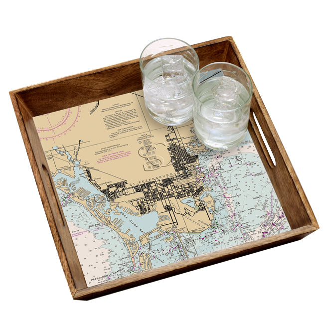 St. Petersburg, FL- Wood Serving Tray