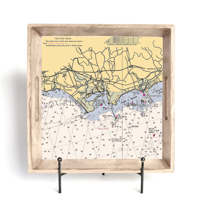 Clinton, CT - Wood Serving Tray