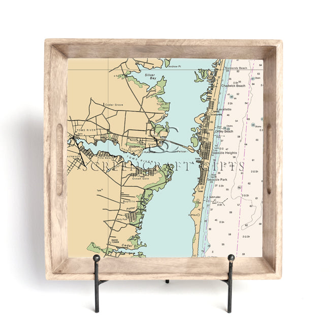 Seaside Park, NJ- Wood Serving Tray