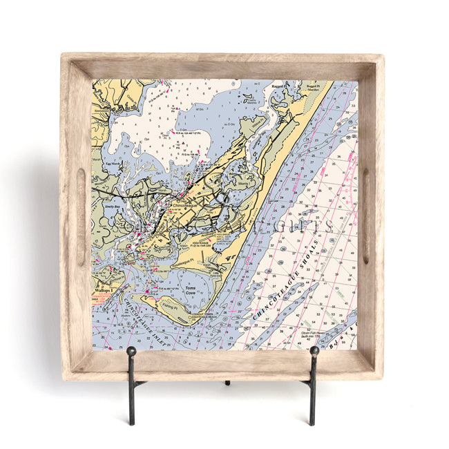 Chincoteague, VA - Wood Serving Tray