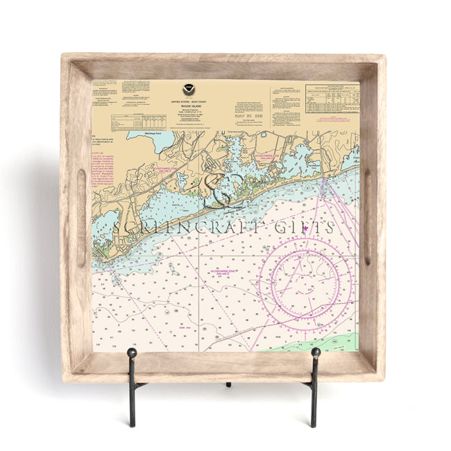 Charlestown, RI - Wood Serving Tray