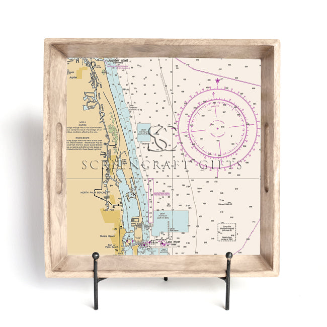 North Palm Beach, FL - Wood Serving Tray