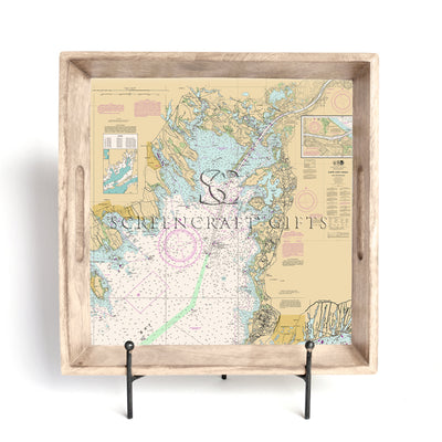 Buzzards Bay,  MA - Wood Serving Tray