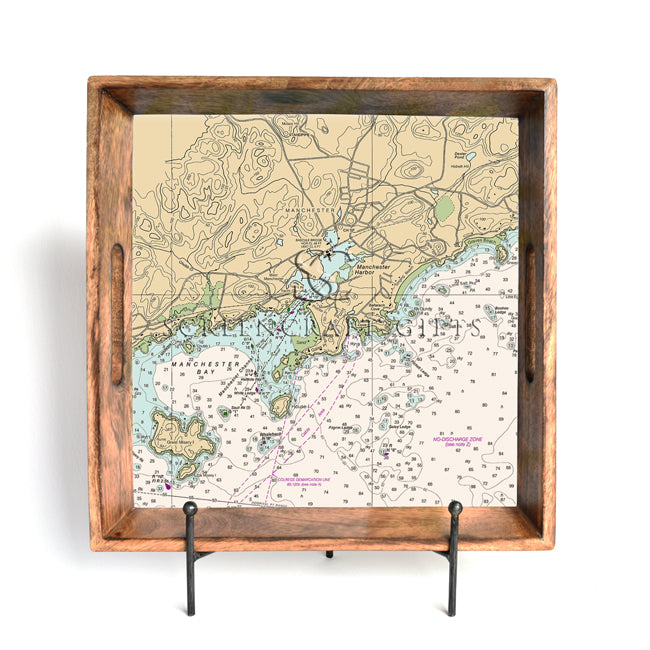 Manchester by the Sea, MA - Wood Serving Tray