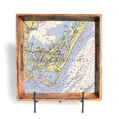 Chincoteague, VA - Wood Serving Tray