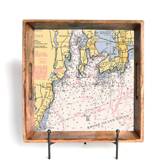 Narragansett Bay- Wood Serving Tray