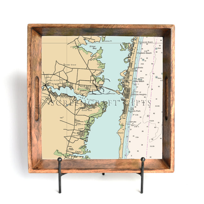 Seaside Park, NJ- Wood Serving Tray