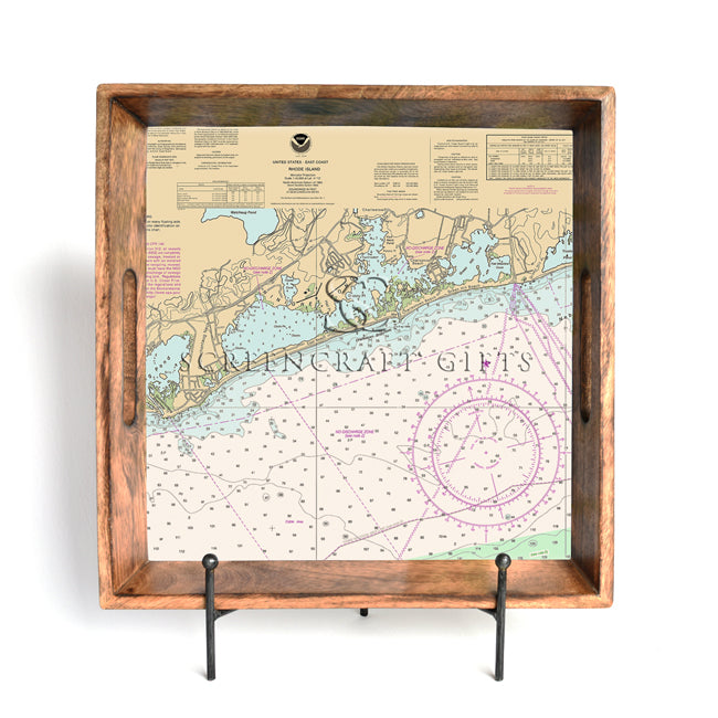 Charlestown, RI - Wood Serving Tray