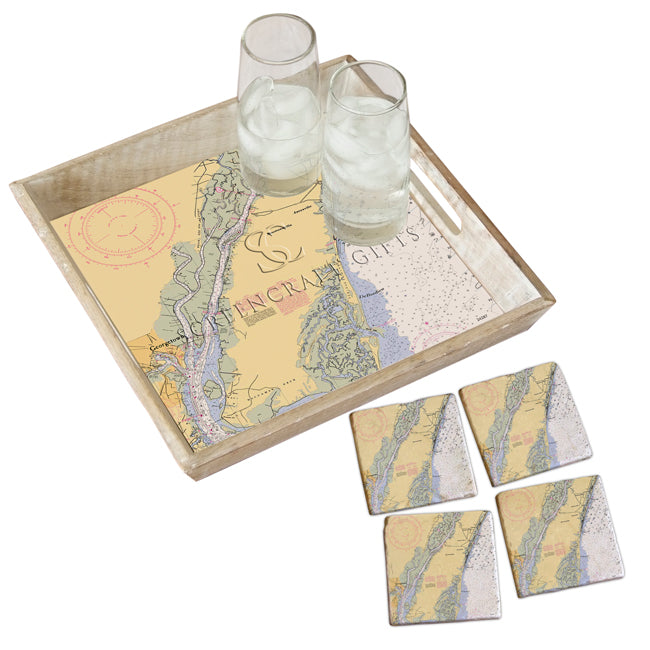 DeBordieu, SC - Wood Serving Tray