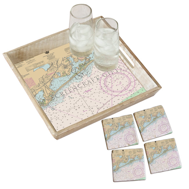 Charlestown, RI - Wood Serving Tray