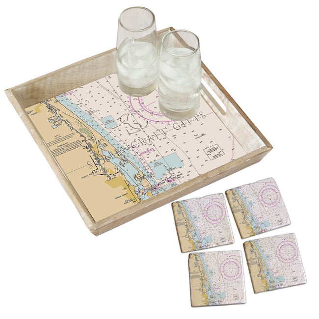 North Palm Beach, FL - Wood Serving Tray