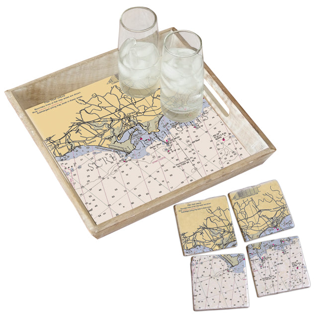 Clinton, CT - Wood Serving Tray