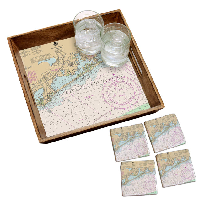 Charlestown, RI - Wood Serving Tray
