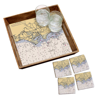 Clinton, CT - Wood Serving Tray