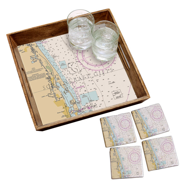 North Palm Beach, FL - Wood Serving Tray