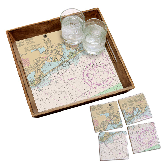 Charlestown, RI - Wood Serving Tray