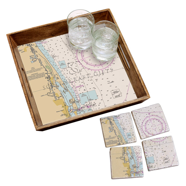 North Palm Beach, FL - Wood Serving Tray