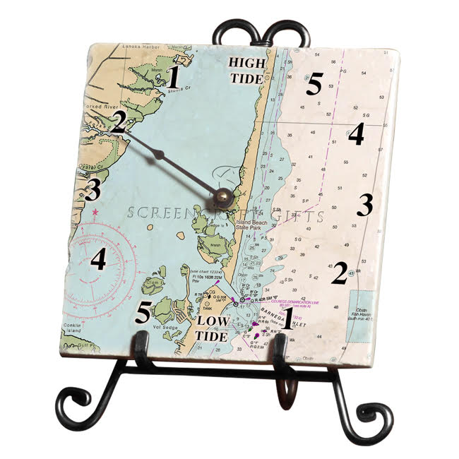 Island Beach State Park, NJ - Marble Tide Clock
