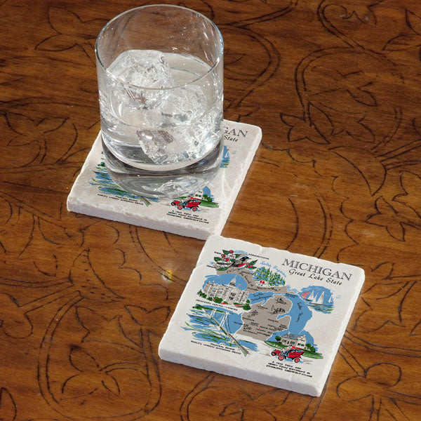 Celebrate Your State - Marble Coaster