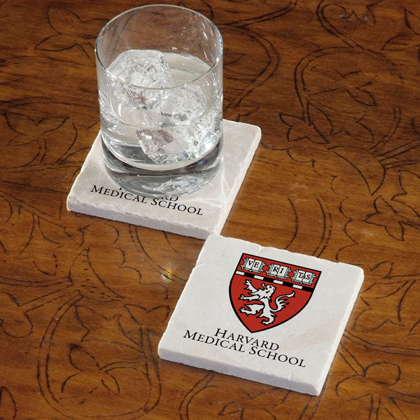 Harvard University Medical School Marble Coaster - Single