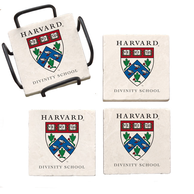 Harvard University Divinity School Marble Coaster Set