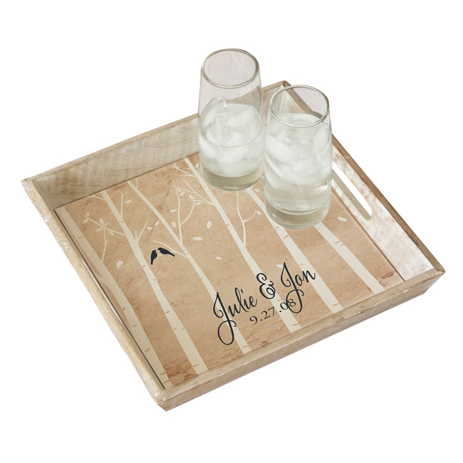 Personalized Anniversary Serving Tray