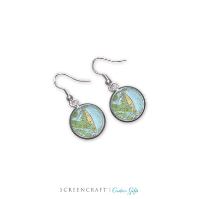 Nautical Chart Earrings