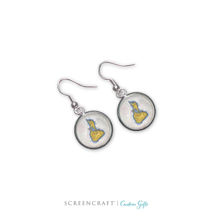 Nautical Chart Earrings