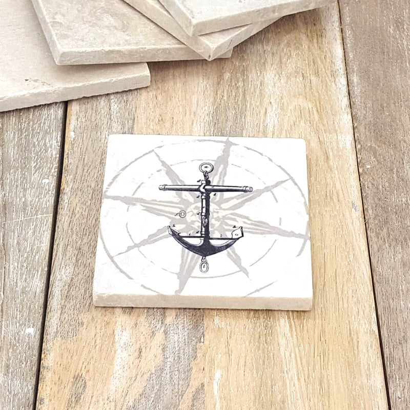 Anchor - Marble Coaster
