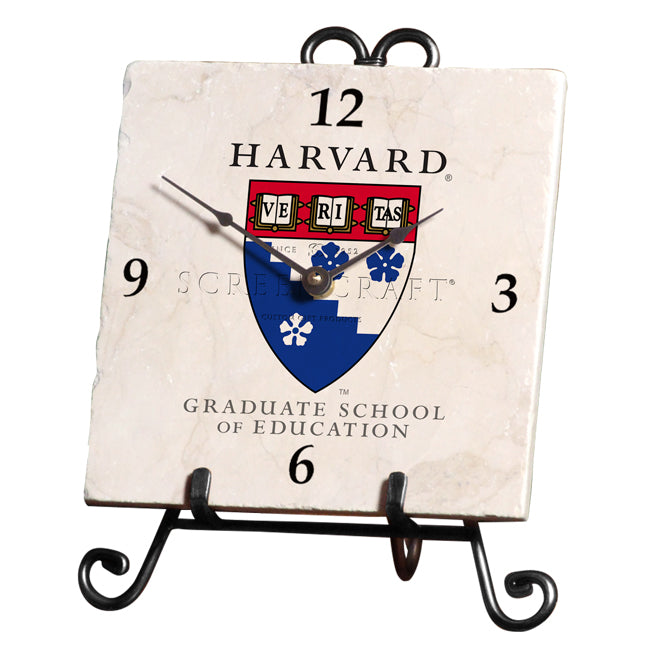 Harvard University Graduate School of Education Marble Desk Clock