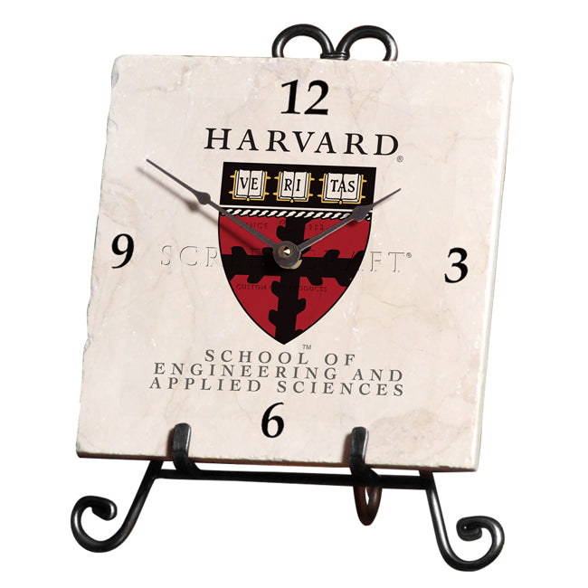 Harvard University School of Engineering and Applied Science Marble Desk Clock