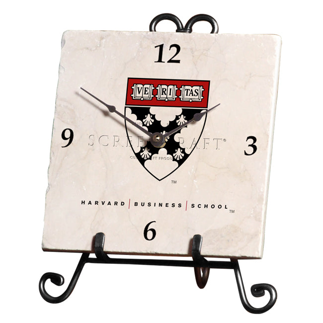 Harvard University Business School Marble Desk Clock