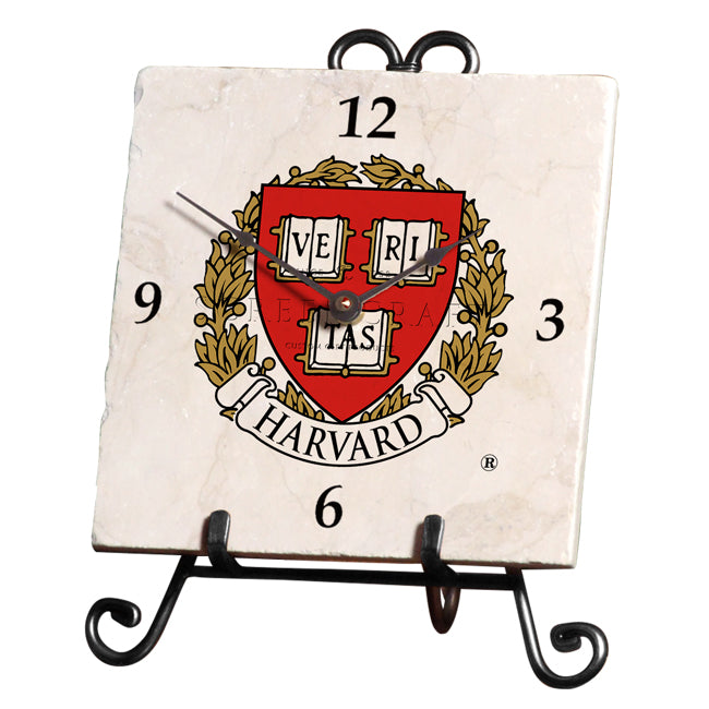 Harvard University Marble Desk Clock