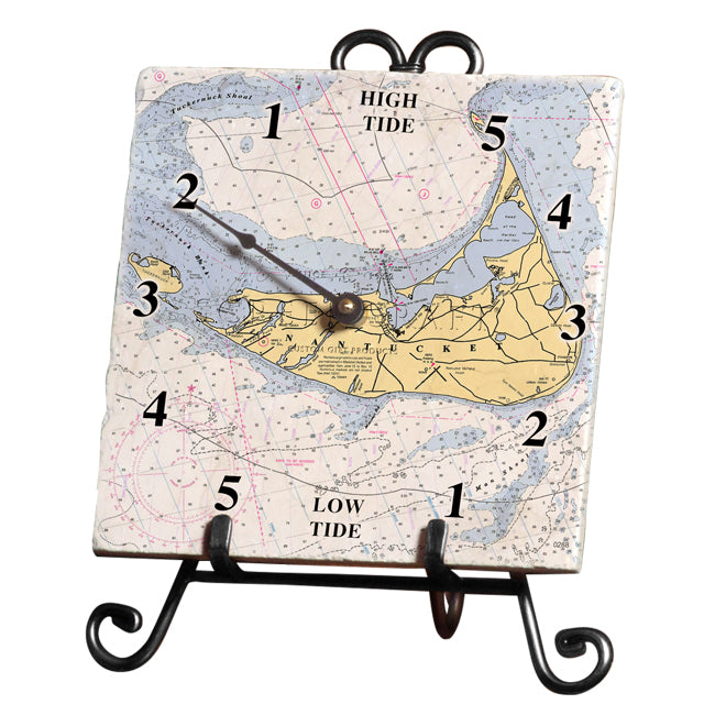 Personalized Nautical Chart Tide Clock